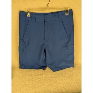 Bimini Bay cargo shorts men's 34x9.5 blue Dri-Fit Outdoor fishing